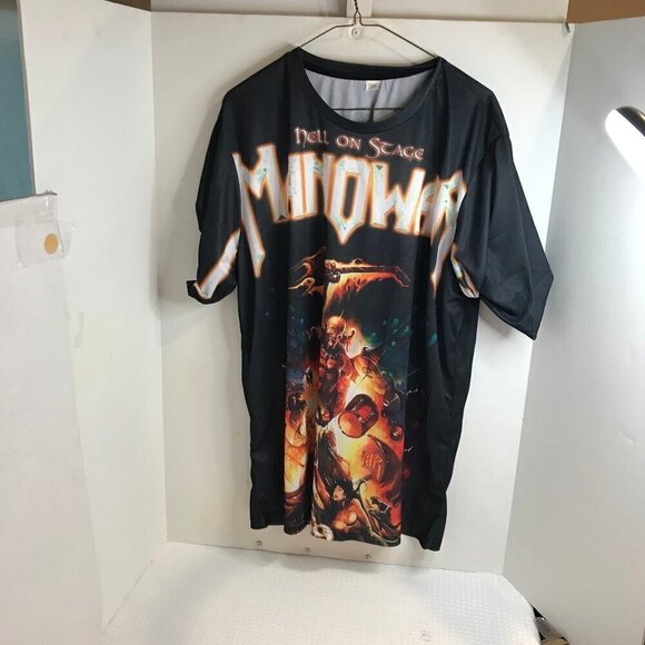 MANOWAR "HELL ON STAGE" SHIRT SIZE XL NEW - Picture 2 of 6